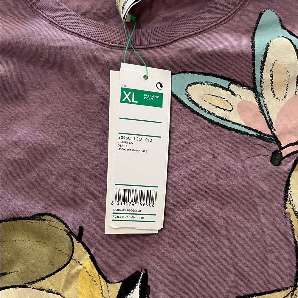 Disney Kids Long Sleeve Shirt with Bambi Design - Purple - Picture 2 of 4